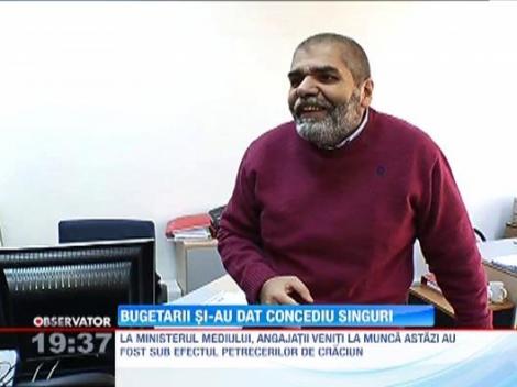 Angajatii din ministere si-au prelungit vacanta de Craciun