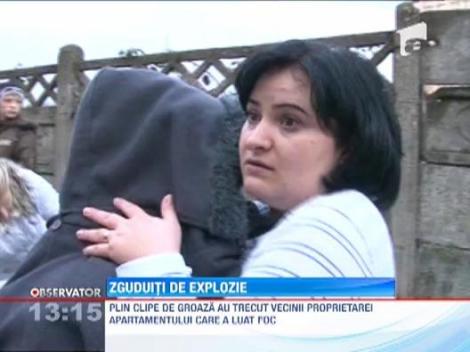 Incendiu dupa explozie intr-un apartament din Baia Mare