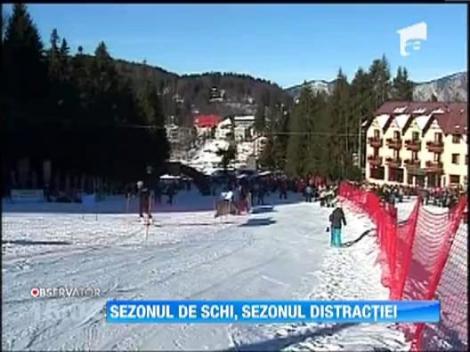 Iubitorii sporturilor de iarna au luat cu asalt partiile de la munte
