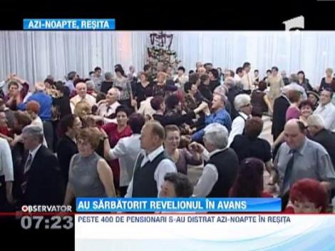 Cateva sute de pensionari din Resita au sarbatorit Revelionul in avans