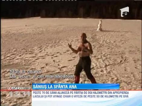 Sanius la lacul Sfanta Ana