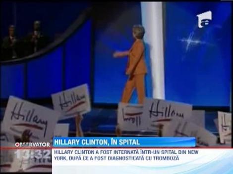 Hillary Clinton are un cheag de sange pe creier