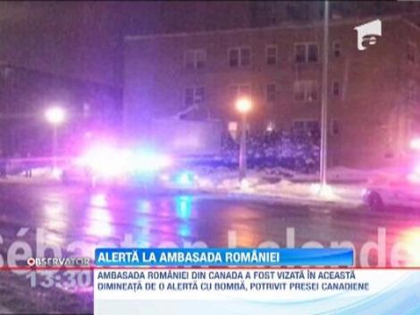 Alerta cu bomba la ambasada Romaniei din Ottawa