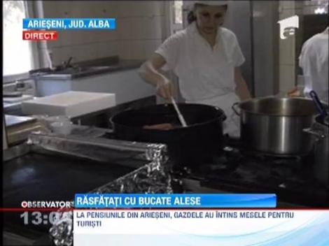 Rasfat cu bucate alese la pensiunile din Arieseni