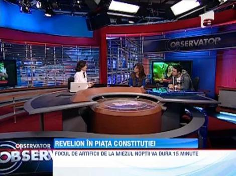 Piata Constitutie e pregatita de petrecere