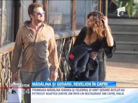 Madalina Ghenea si Gerard Butler, impreuna de Revelion! Cei doi au petrecut intr-un restaurant din Italia