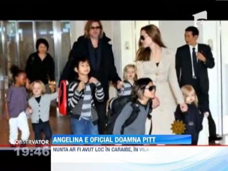 Angelina Jolie si Brad Pitt s-au casatorit in secret!