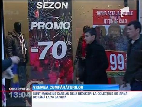 Magazinele se pregatesc de reduceri la colectiile de iarna