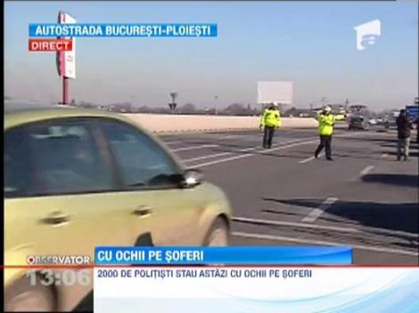 Peste 2000 de politisti de la Rutiera au fost mobilizati, astazi, pe soselele din Romania