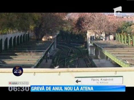 Grecii au inceput anul cu o greva de 24 de ore