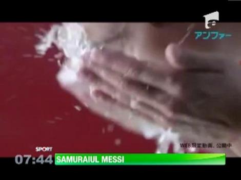 Samuraiul Lionel! Messi face reclama la o crema de fata japoneza