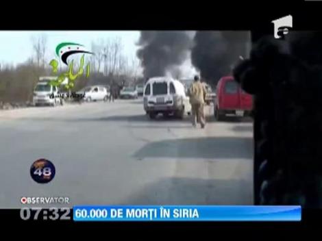 Bilantul celor 21 de luni de razboi civil din Siria a ajuns la 60.000 de morti,