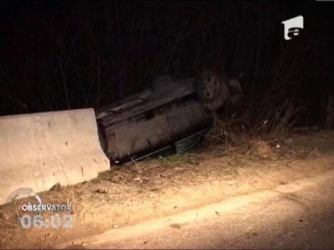 S-a rasturnat cu masina aproape de malul raului Somes