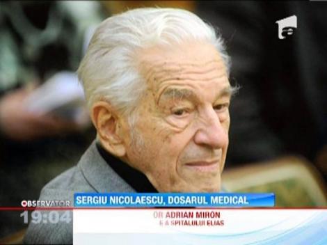 Sergiu Nicolaescu, dosarul medical