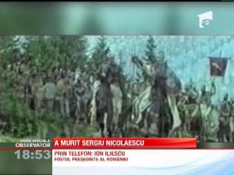 Ion lliescu, indurerat de disparitia lui Sergiu Nicolaescu