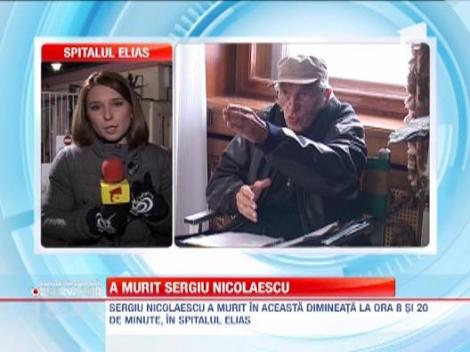Moartea lui Sergiu Nicolaescu survine in urma unei complicatii medicale