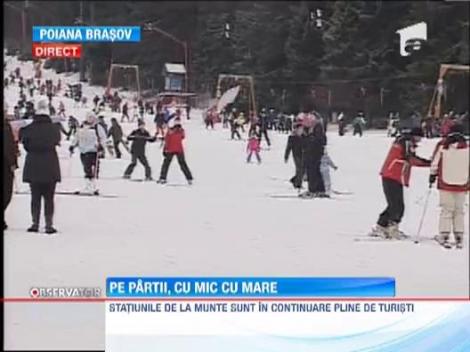 Statiunile de la munte sunt in continuare pline de turisti