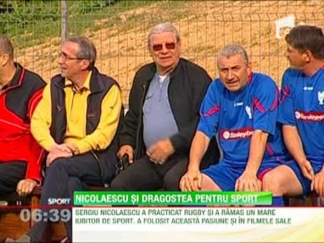 Sergiu Nicolaescu a jucat rugby la Dinamo, dar a fost fan al Stelei