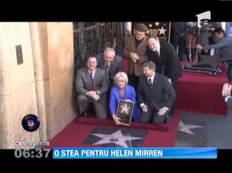Helen Mirren a primit o stea pe Bulevardul Gloriei de la Hollywood