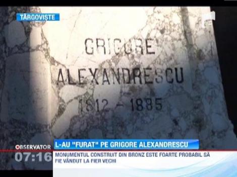 Un monument vechi de peste un secol a fost furat din centrul orasului Targoviste