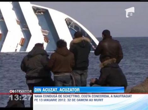 Capitanul navei Costa Concordia a dat in judecata firma italiana care l-a concediat dupa tragedie