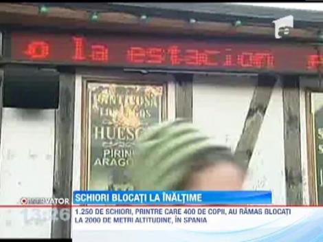 Schiori blocati la inaltime