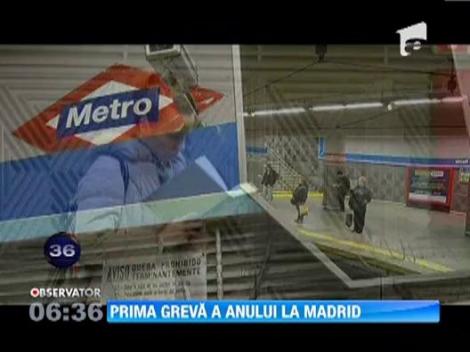 Prima greva a anului la Madrid