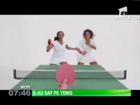 Surorile Williams au dat tenisul de camp pe cel de masa