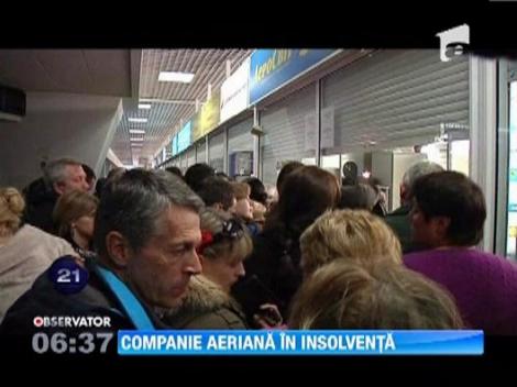 Compania aeriana nationala a Ucrainei, Aerosvit, a cerut intrarea in insolventa