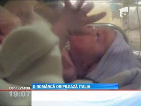 O romanca a socat Italia. A nascut intr-o toaleta publica si tot acolo a abandonat copilul