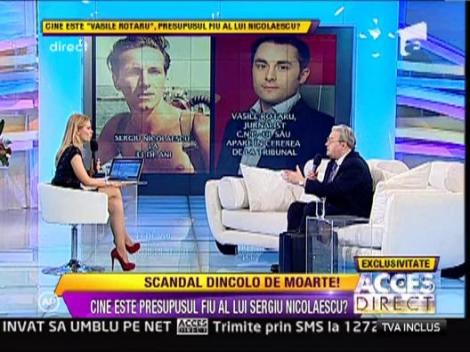 Corneliu Vadim Tudor: "Copilul lui Sergiu Nicolaescu exista"