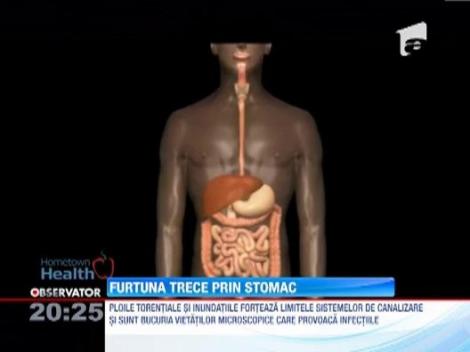 Cercetatorii britanici au decis: Ploile torentiale provoaca dureri stomacale