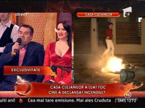Incendiu devastator la casa Clejanilor! Reporterul Horatiu a incercat sa stinga focul