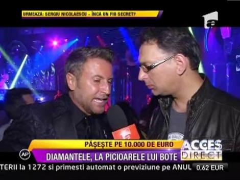 Catalin Botezatu s-a "prezentat" in club cu pantofi de diamante!