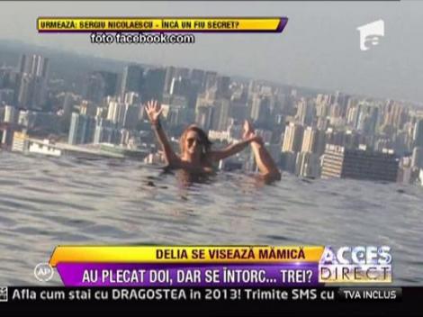 Delia Matache a facut baie intr-o piscina situata la etajul 80!