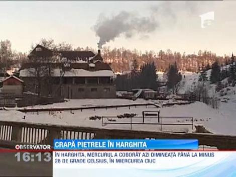 Ger in Harghita: minus 26 grade Celsius