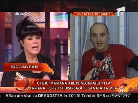 Mariana Moculescu: "Cristi Marin e bolnav psihic! Se distreaza cu sanatatea mea"