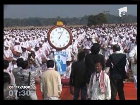 Concert de Cartea Recordurilor in India! Aproape 15.000 de tobosari au cantat in acelasi timp