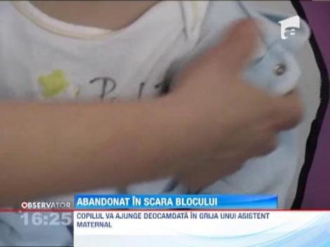 Arad: O femeie si-a abandonat baietelul de numai 1 an in scara unui bloc