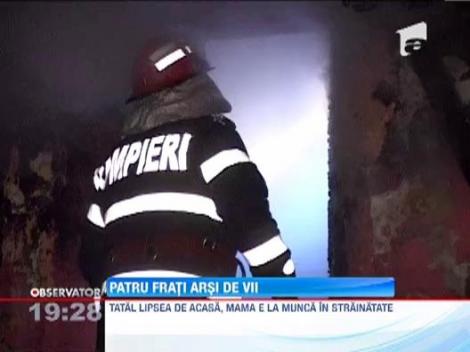 Patru copii au murit intr-un incendiu, la Bacau