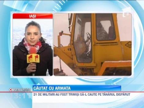 Armata, solicitata sa intervina pentru cautarea unui tanar disparut luni, in timpul viscolului