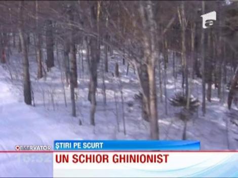 Experienta INEDITA: Un schior a fost fugarit de un elan