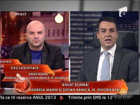 Cristi Brancu, realizatorul emisiunii Agentul VIP: "Va fi interesant sa vedem cum isi vor imparti averea Andreea Marin si Stefan Banica Jr"