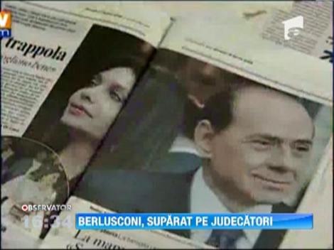 Silvio Berlusconi, suparat pe judecatori