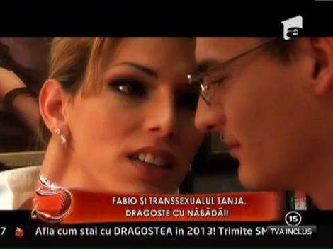 Dragoste cu nabadai intre transsexualul Tania si Fabio! Logodna dintre cei doi, in pericol