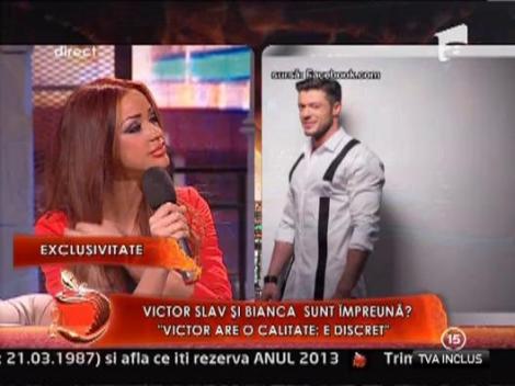 Victor Slav explica relatia cu Bianca: "Nu suntem un cuplu"