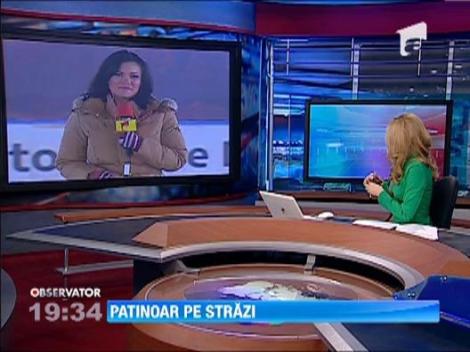 UPDATE! Romania derapeaza! Sute de romani au ajuns la spital, dupa ce au alunecat pe polei, pe jos sau cu masina