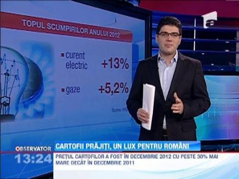 Topul scumpirilor din 2012: Cartofii, pe prima pozitie