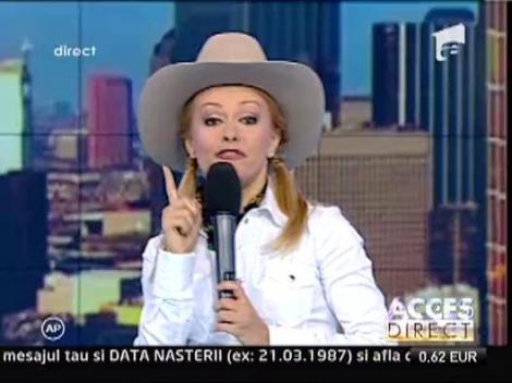 Simona Gherghe, schimbare de look! Se pregateste pentru Dallas: cu palarie de cowboy si doua codite