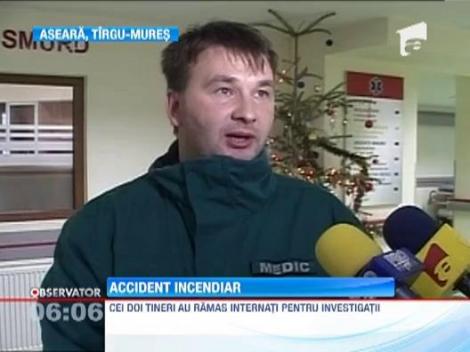 O soferita din Targu Mures a provocat un incendiu la o conducta de gaze